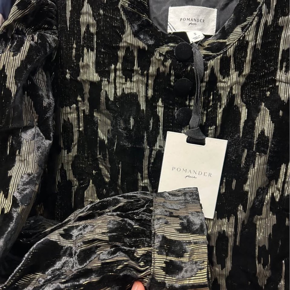 NWT Tuckernuck metallic velvet burnout Samantha dress small & Medium - Picture 7 of 10